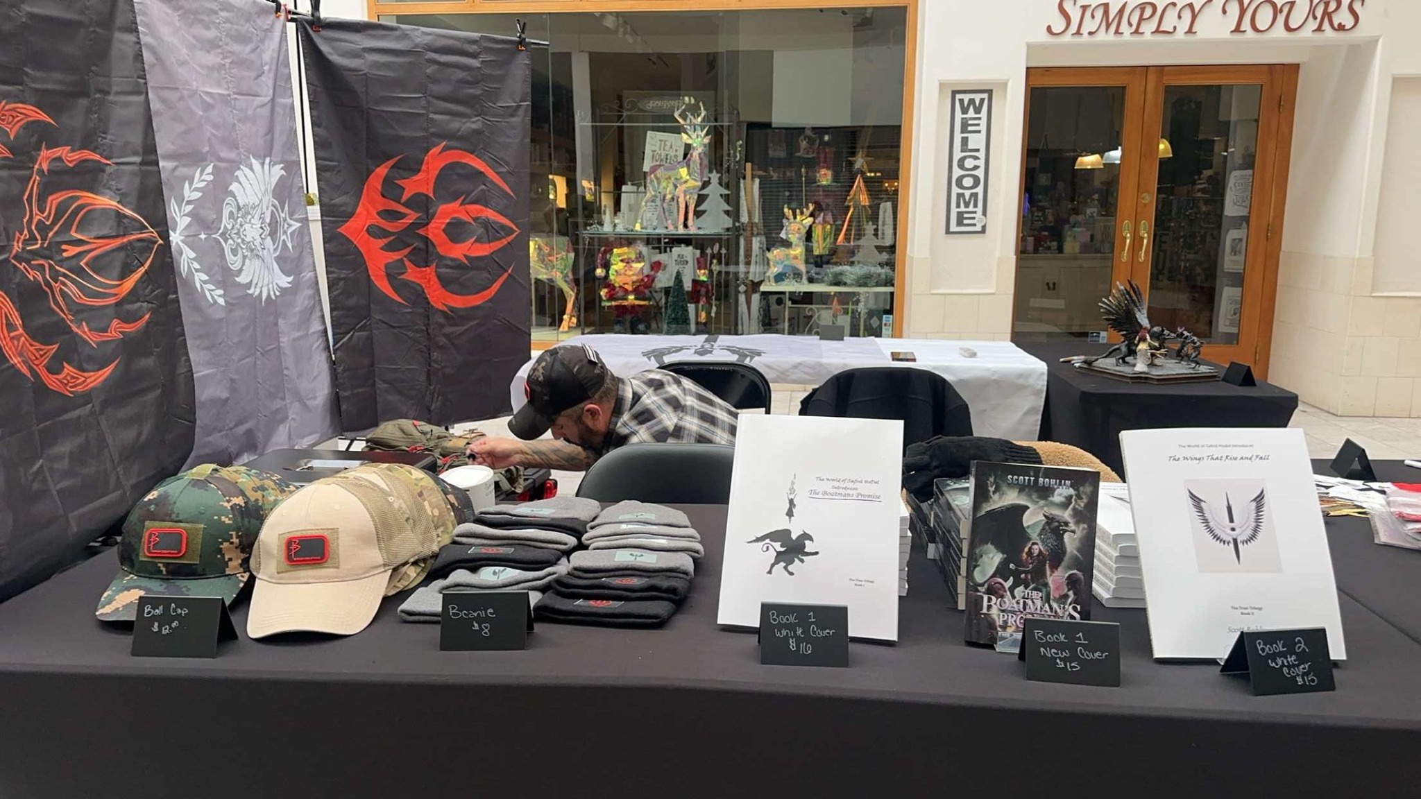 Author at a book event 4