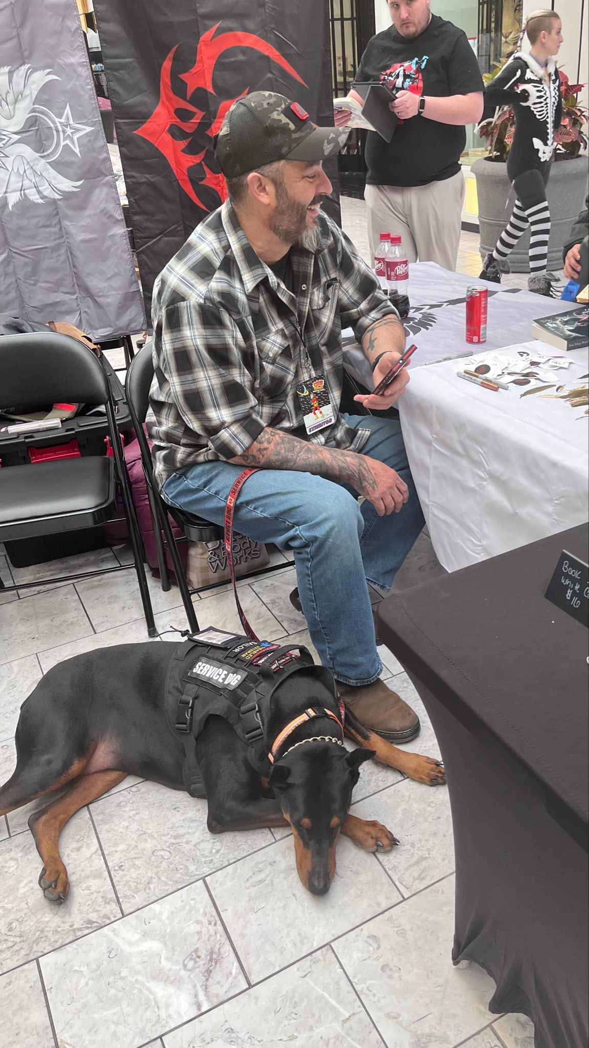 Author at a book event 5