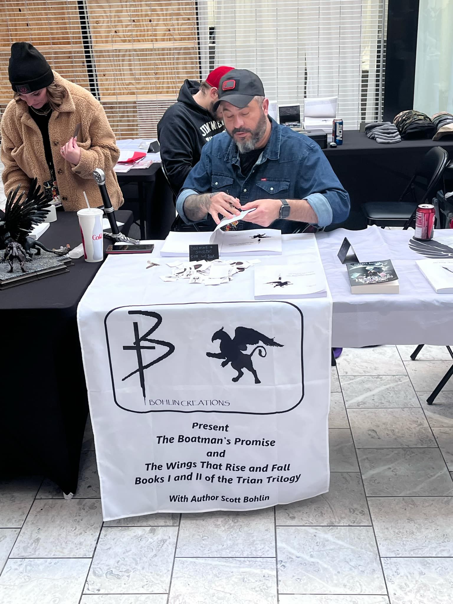 Author at a book event 6