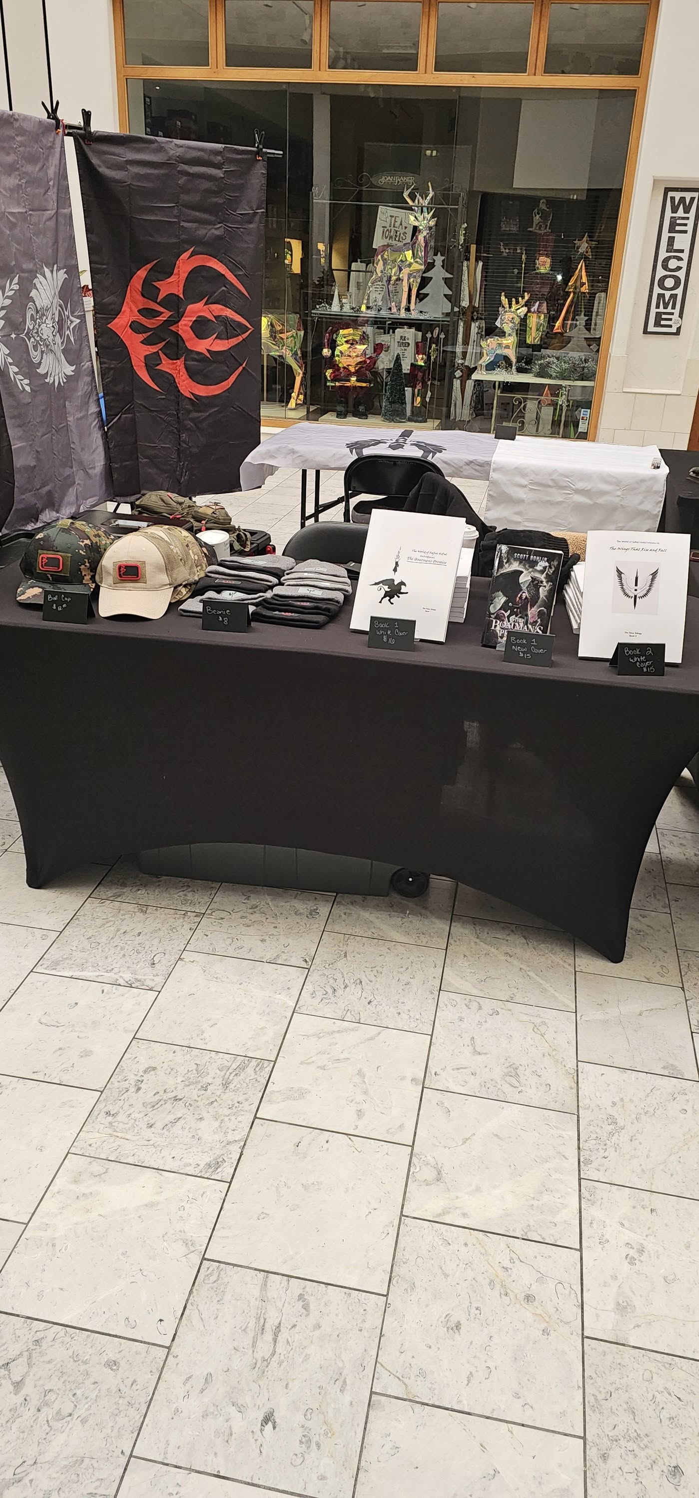 Author at a book event 7